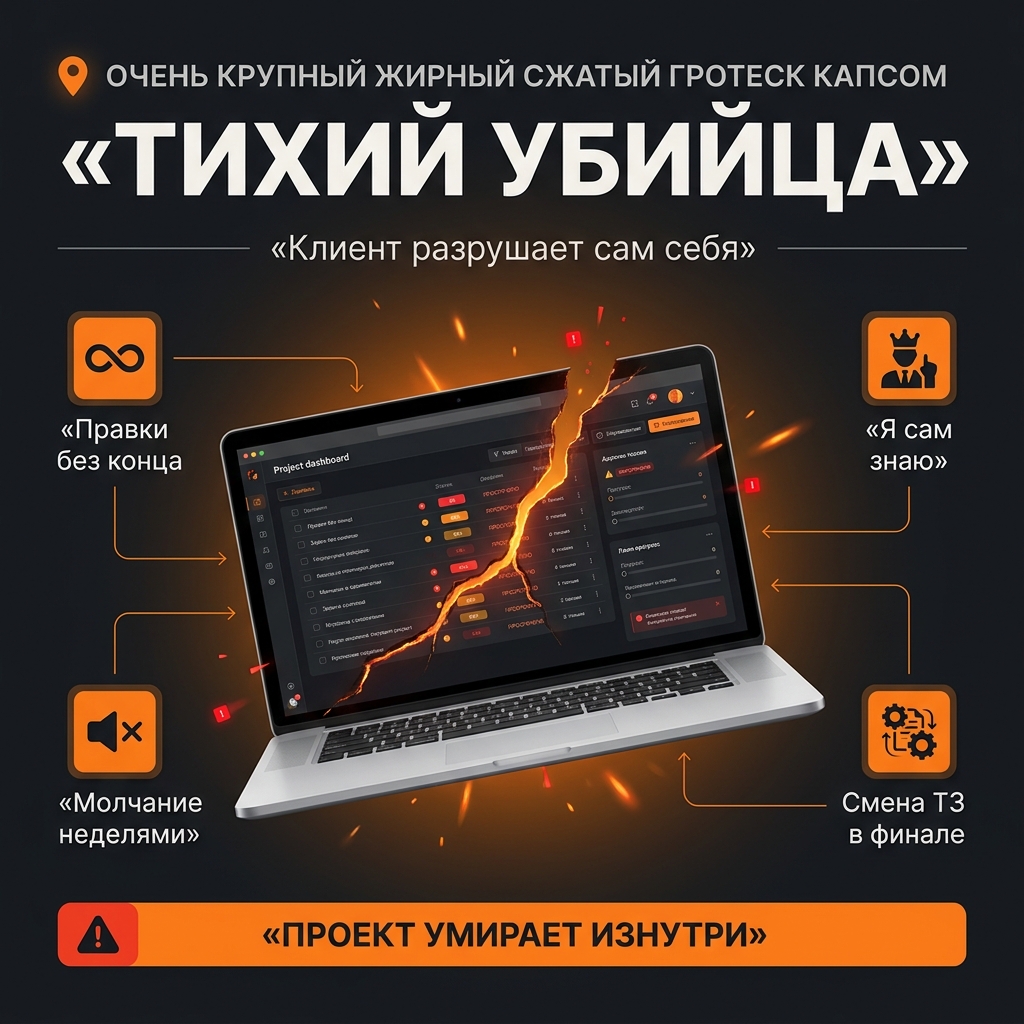 За 16 лет я насмотрелся на это столько раз, что могу предсказать смерть проекта уже на второй встрече.