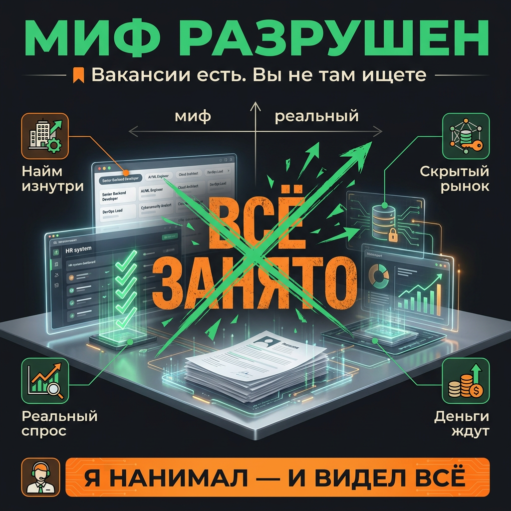 Ты открываешь вакансии. Пролистываешь.