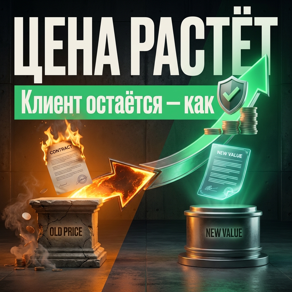 Ты работаешь с клиентом два года по ставке, которую поставил ещё зелёным.