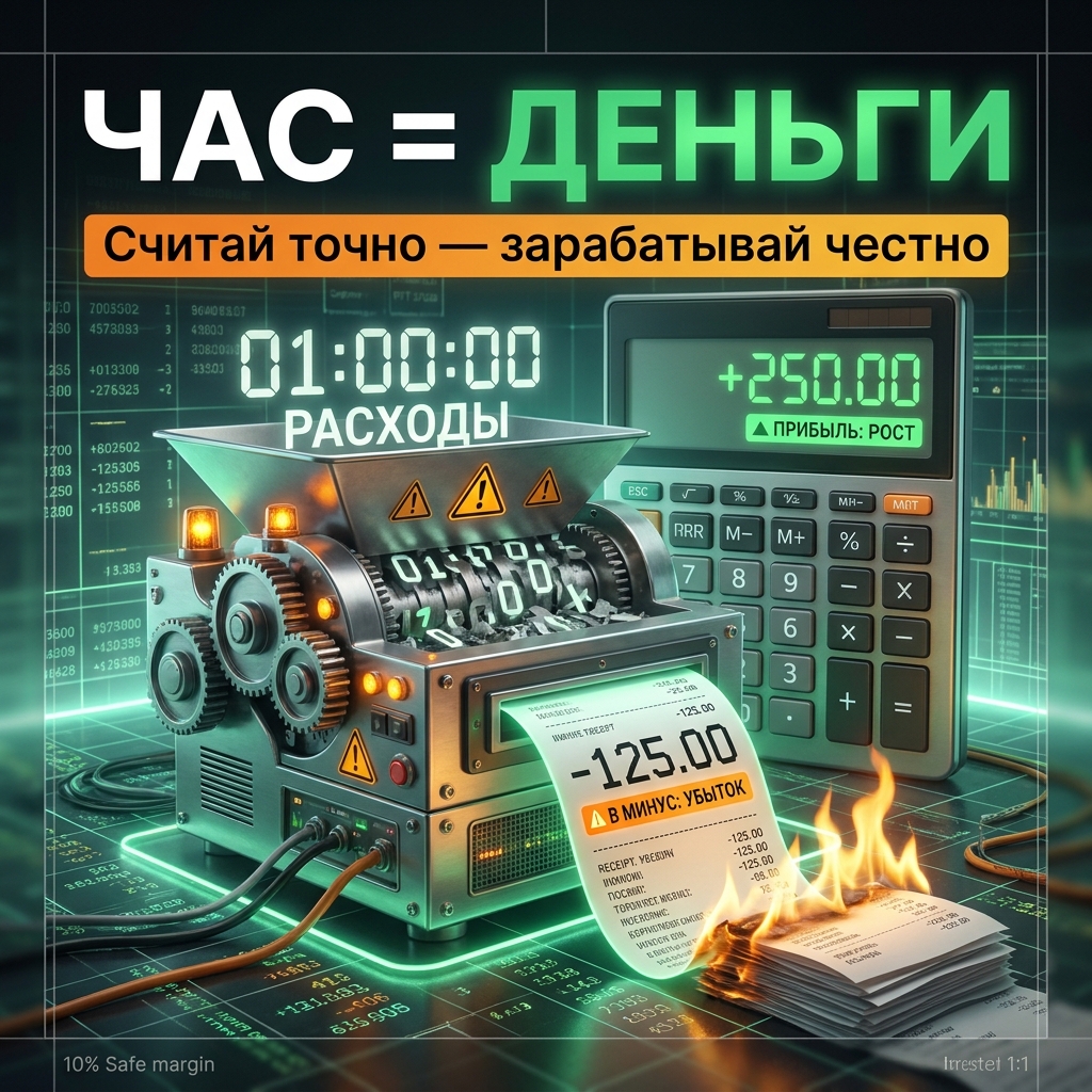 Ты назвал клиенту ставку 2000 ₽ в час и гордишься собой.