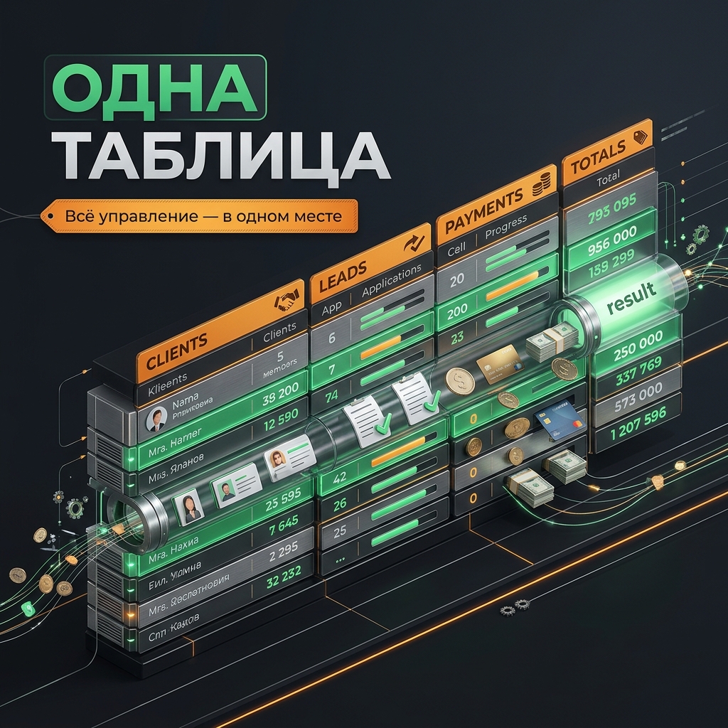 Расскажу честно, без прикрас. Большинство проблем в бизнесе — это не про мало клиентов. Это про то, что информация о клиентах, заявках и деньгах живёт в разных местах.