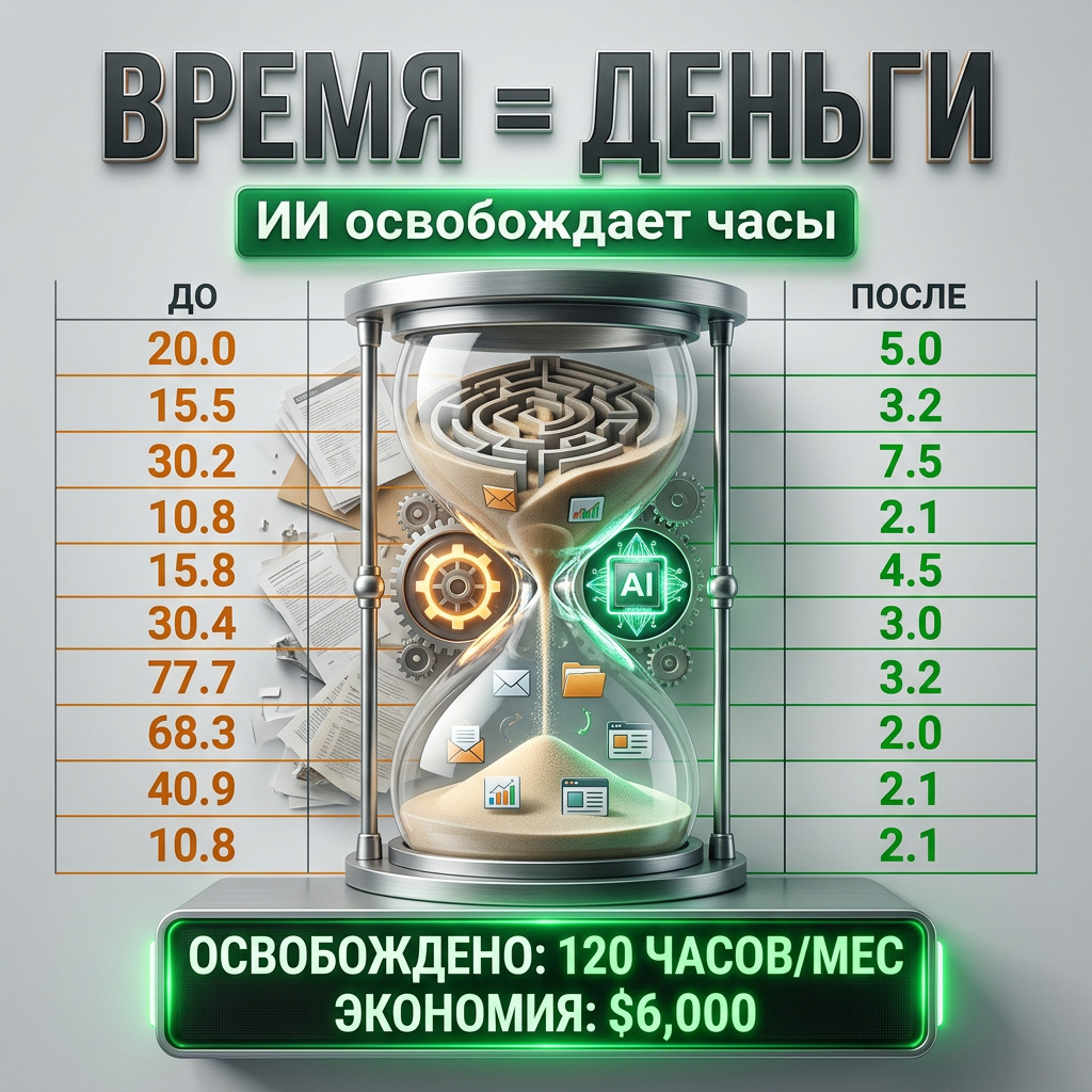 Десять задач, которые я перестал делать руками после того, как настроил ИИ