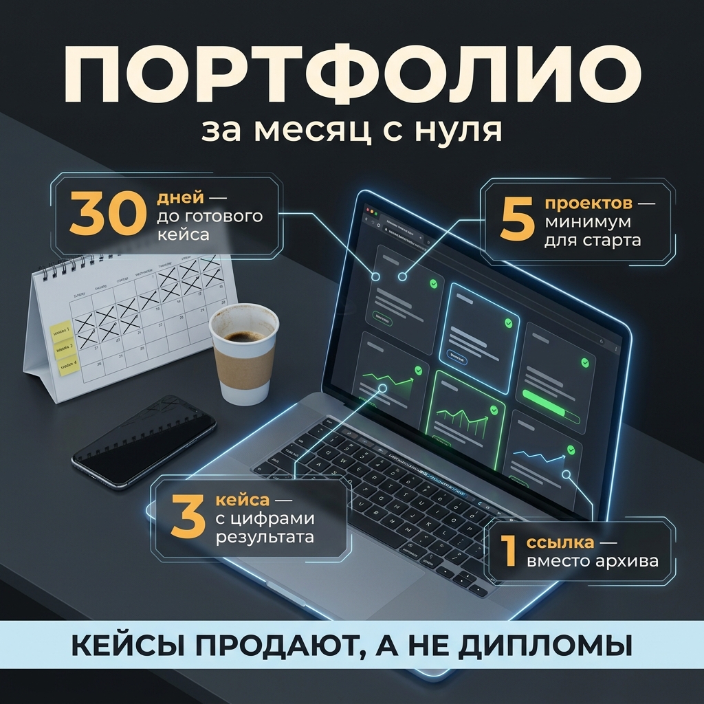 📆 Как за месяц собрать портфолио, которое не стыдно показать клиенту